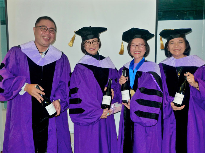 Dr. Eric Hernandez, Dr. Lourdes Caparas, Dr. Maria Rosario Eala, and Dr. Carina De los Reyes