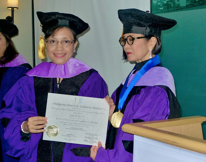 Dr. Gay Raralio and Dr. Lourdes Caparas